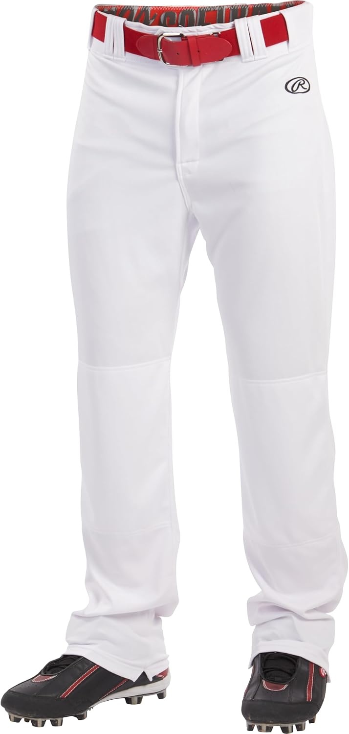 image:imageRawlings  Boys Launch Series Baseball Pants  Full Length SemiRelaxed Fit  Youth Sizes  Solid  Multiple ColorsWhite