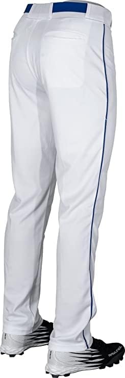 image:imageRawlings  PRO 150 Series Baseball Pants  Full Length SemiRelaxed Fit  Youth Sizes  Piped  Multiple ColorsWhite  Royal
