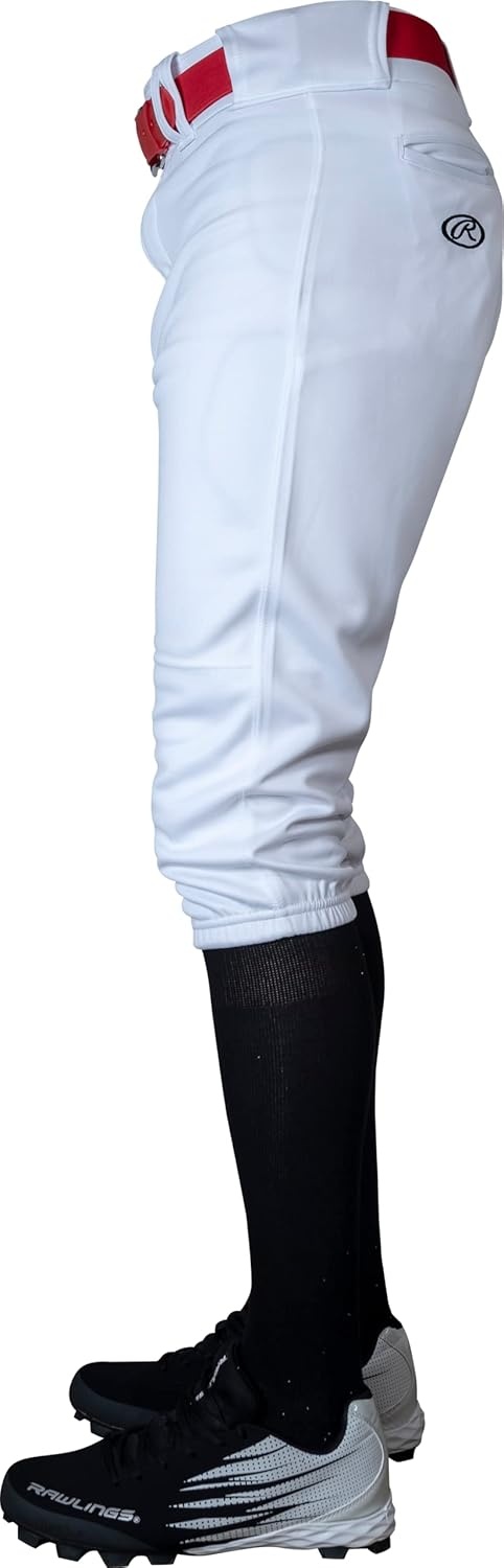 image:imageRawlings  PRO 150 Series Baseball Pants  Knicker Fit  Adult Sizes  Solid  Multiple ColorsWhite