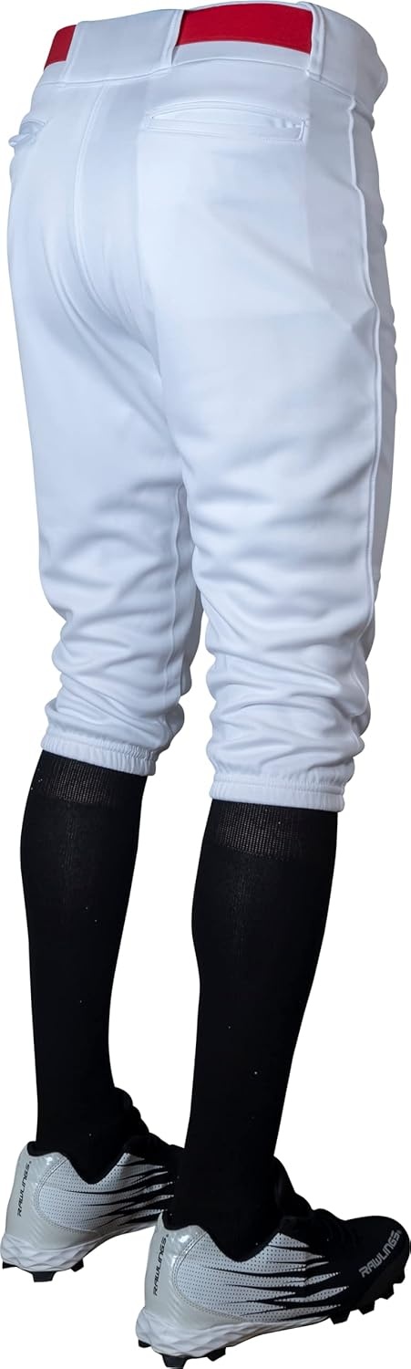 image:imageRawlings  PRO 150 Series Baseball Pants  Knicker Fit  Adult Sizes  Solid  Multiple ColorsWhite