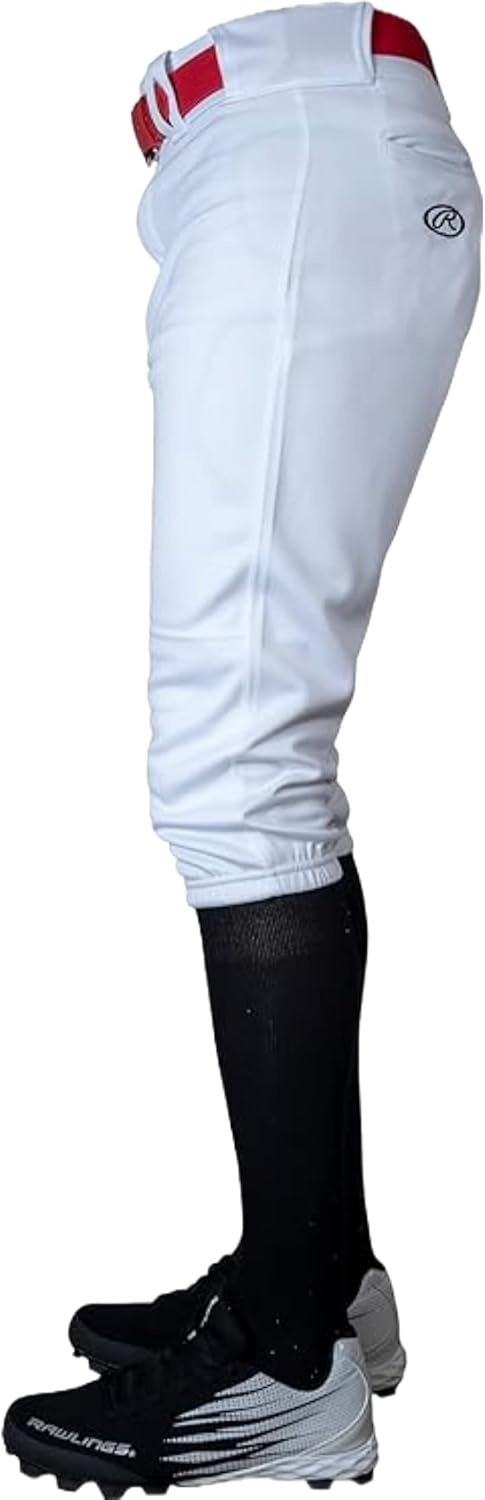 image:imageRawlings  PRO 150 Series Baseball Pants  Knicker Fit  Youth Sizes  Solid  Multiple ColorsWhite