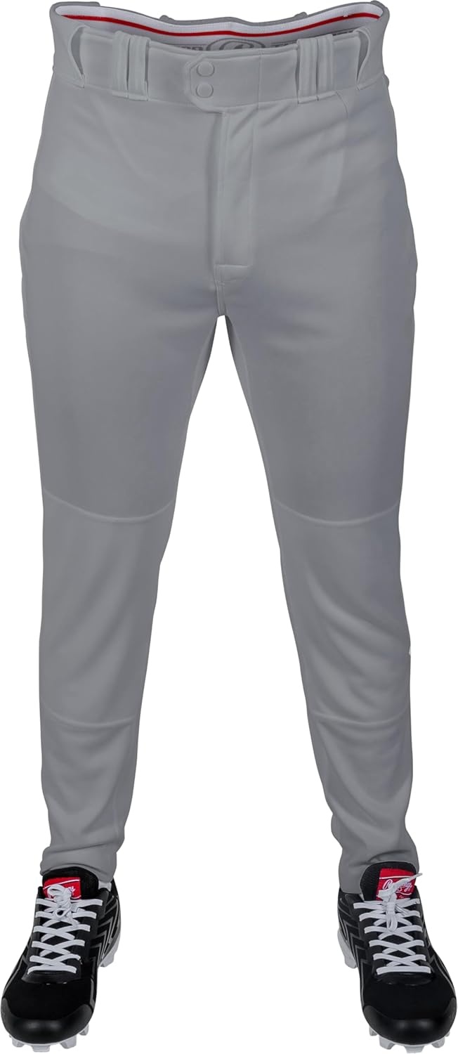 image:imageRawlings Mens Pro 150 Series Baseball Pants  Tapered Jogger Fit  Adult Sizes  Solid  Multiple ColorsGrey