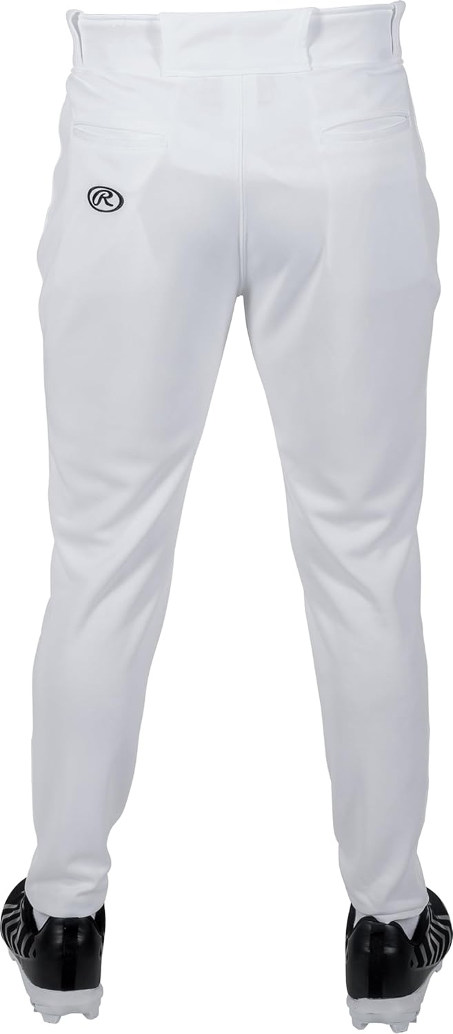 image:imageRawlings Mens Pro 150 Series Baseball Pants  Tapered Jogger Fit  Adult Sizes  Solid  Multiple ColorsWhite