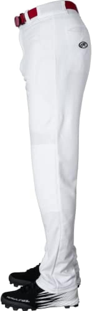 image:imageRawlings Mens SemiRelaxed Full Length Baseball Pants  Adult Sizes  Solid  Multiple ColorsWhite