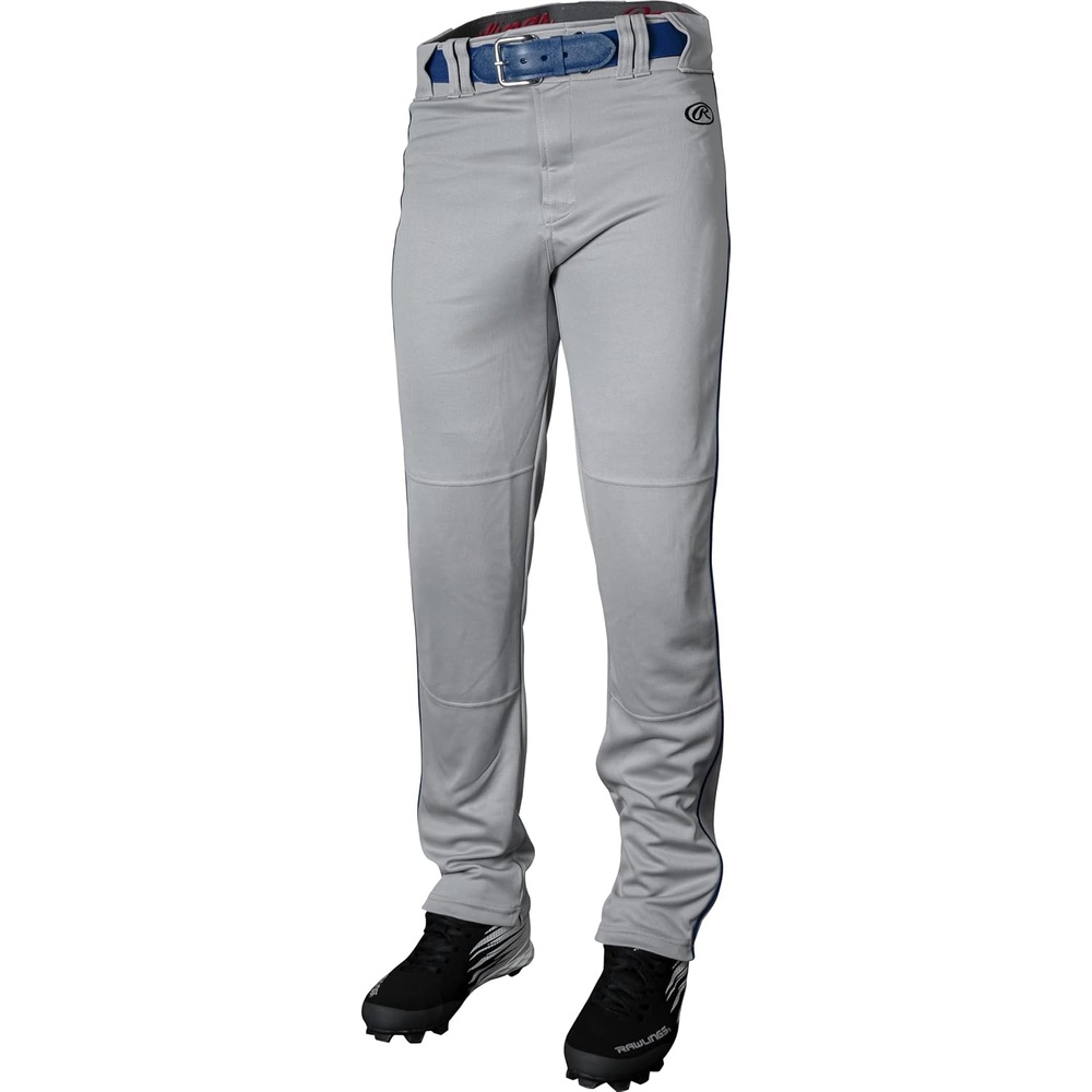 image:imageRawlings  Boys Launch Series Baseball Pants  Full Length SemiRelaxed Fit  Youth Sizes  Solid  Multiple ColorsGreyNavy
