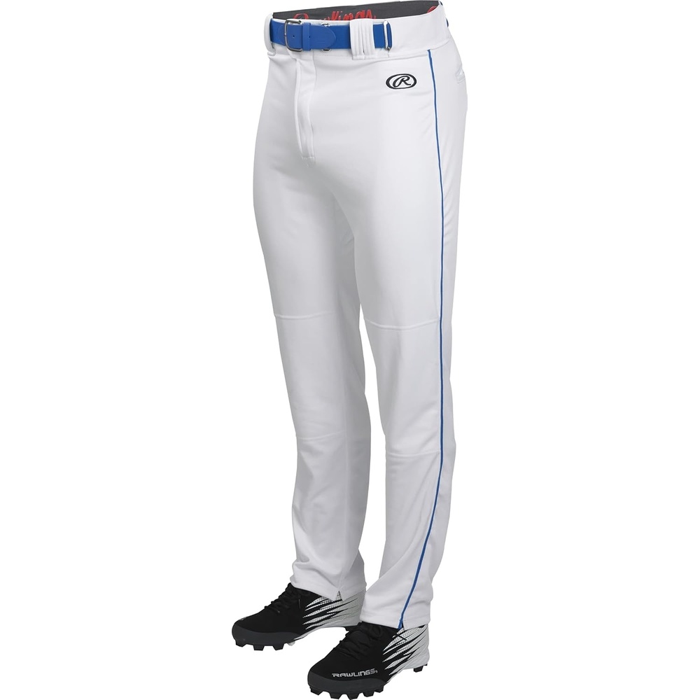 image:imageRawlings  Boys Launch Series Baseball Pants  Full Length SemiRelaxed Fit  Youth Sizes  Solid  Multiple ColorsWhiteRoyal