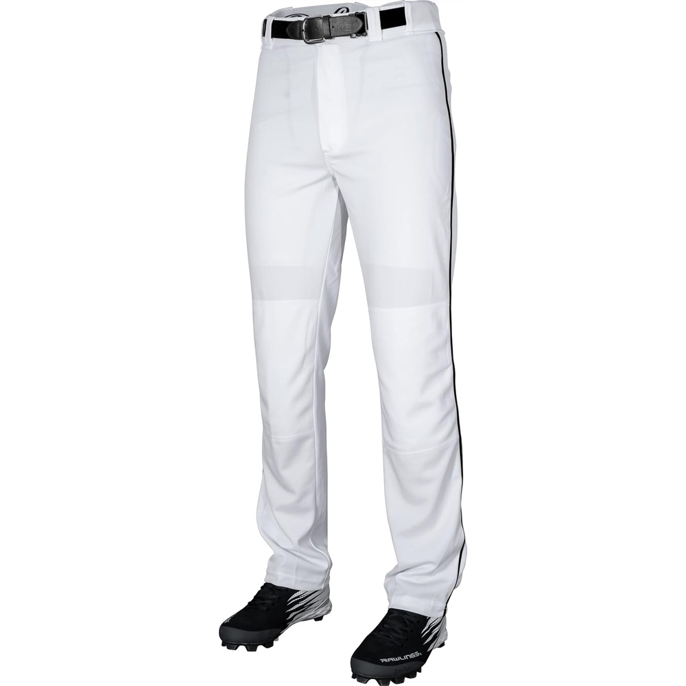 image:imageRawlings  PRO 150 Series Baseball Pants  Full Length SemiRelaxed Fit  Youth Sizes  Piped  Multiple ColorsWhite  Black