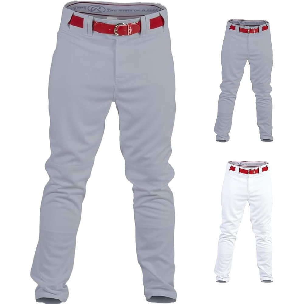 image:imageRawlings  PRO 150 Series Baseball Pants  Full Length SemiRelaxed Fit  Youth Sizes  Solid  Multiple ColorsGrey