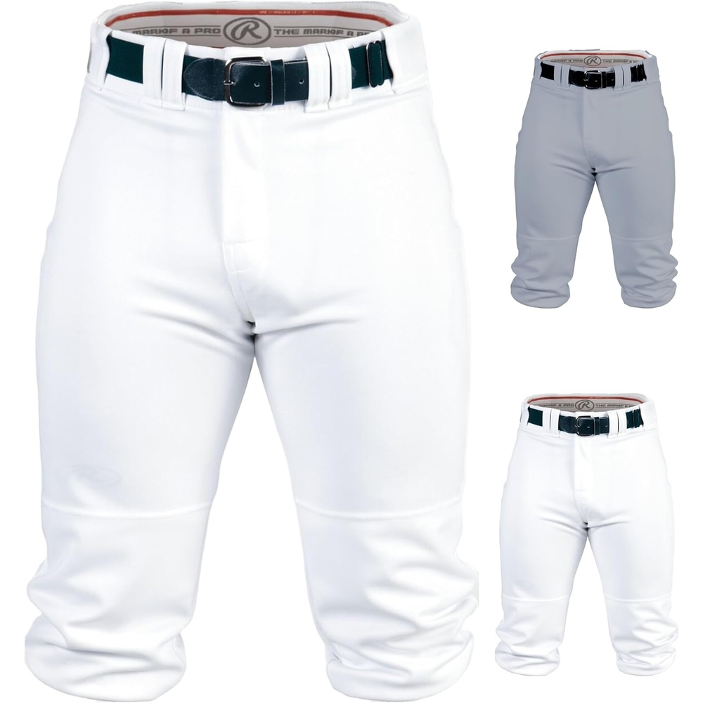 image:imageRawlings  PRO 150 Series Baseball Pants  Knicker Fit  Youth Sizes  Solid  Multiple ColorsWhite
