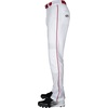 image:imageRawlings  Mens SemiRelaxed Full Length Baseball Pants  Piped  Adult Sizes  Multiple ColorsWhite  Scarlet