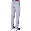 image:imageRawlings  PRO 150 Series Baseball Pants  Full Length SemiRelaxed Fit  Youth Sizes  Piped  Multiple ColorsGrey  Red