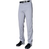 image:imageRawlings  Mens SemiRelaxed Full Length Baseball Pants  Piped  Adult Sizes  Multiple ColorsGrey  Black