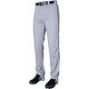 image:imageRawlings  Mens SemiRelaxed Full Length Baseball Pants  Piped  Adult Sizes  Multiple ColorsGrey  Navy