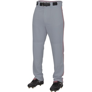image:imageRawlings  PRO 150 Series Baseball Pants  Full Length SemiRelaxed Fit  Youth Sizes  Piped  Multiple ColorsGreyRed