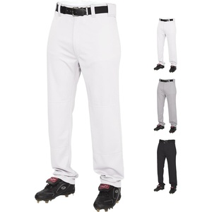 image:imageRawlings Mens SemiRelaxed Full Length Baseball Pants  Adult Sizes  Solid  Multiple ColorsWhite