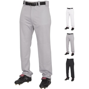 image:imageRawlings SemiRelaxed Full Length Baseball Pant  Solid amp Piped Options  Youth Sizes  Multiple ColorsGrey
