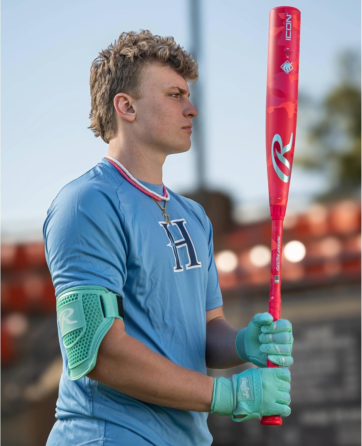 image:imageRawlings  Batters Elbow Guard  BaseballSoftball  Multiple Sizes amp ColorsColumbia Blue