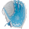image:imageRawlings  Heart of The Hide Fastpitch Softball Glove  Sizes 1175  1275  Multiple StylesColumbia Blue  White  Pink  Basket Web