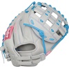 image:imageRawlings  Heart of The Hide Fastpitch Softball Glove  Sizes 1175  1275  Multiple StylesGrey  Columbia Blue  Modified H Web