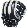 image:imageRawlings  Heart of The Hide Fastpitch Softball Glove  Sizes 1175  1275  Multiple StylesNavy  White  Pro H Web