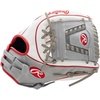 image:imageRawlings  Heart of The Hide Fastpitch Softball Glove  Sizes 1175  1275  Multiple StylesWhite  Grey  Laced 1Piece Web