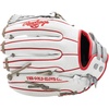 image:imageRawlings  Heart of The Hide Fastpitch Softball Glove  Sizes 1175  1275  Multiple StylesWhite  Grey  Laced 1Piece Web
