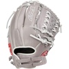 image:imageRawlings  R9 Fastpitch Softball Glove  Sizes 115  13  Multiple StylesGrey  Double Lace Basket Web