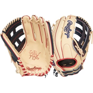 image:imageRawlings  Heart of The Hide Fastpitch Softball Glove  Sizes 1175  1275  Multiple StylesCamel  Navy  Pro H Web