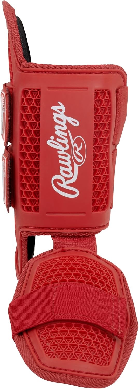 image:imageRawlings  Batters Leg Guard  Baseball  Softball  Small amp Large Sizes  Multiple ColorsScarlet