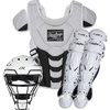 image:imageRawlings  Velo Fastpitch Softball Catchers Set  NOCSAE Certified  Adult  Intermediate  Youth  Multiple ColorsWhiteBlack
