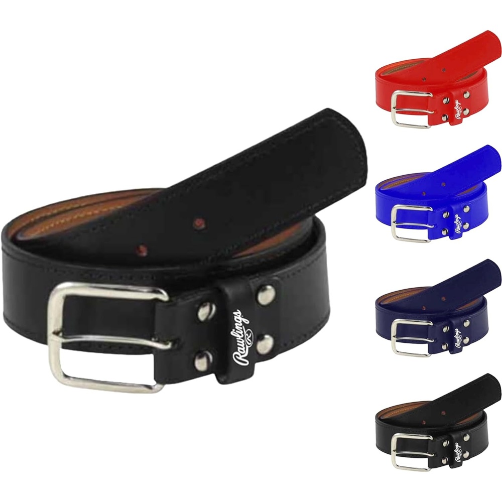 image:imageRawlings  PRO LEATHER Baseball Belt  Adult Sizes  Multiple ColorsBlack