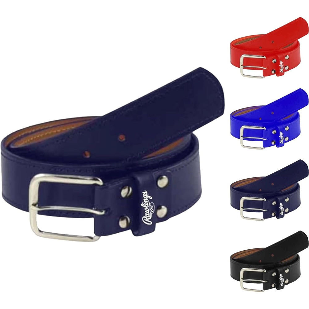 image:imageRawlings  PRO LEATHER Baseball Belt  Adult Sizes  Multiple ColorsNavy