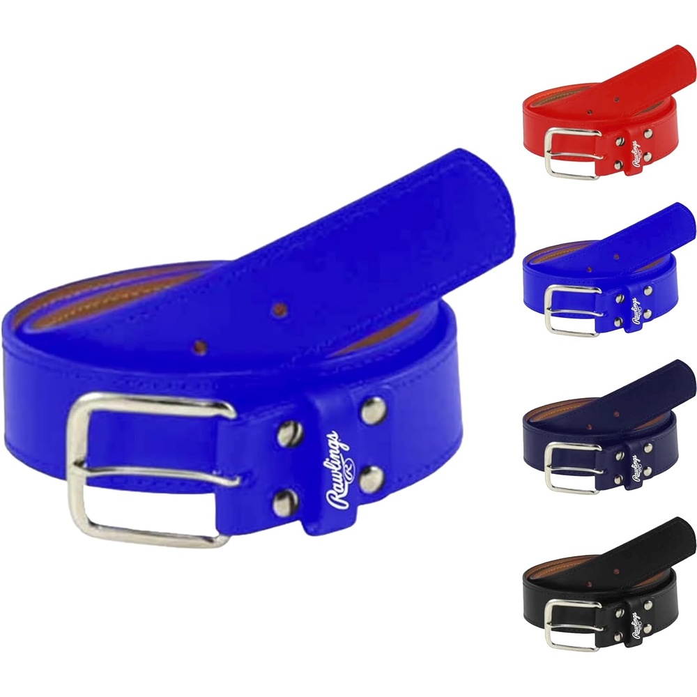 image:imageRawlings  PRO LEATHER Baseball Belt  Adult Sizes  Multiple ColorsRoyal