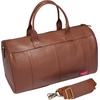 image:imageRawlings  Leather Weekender Duffle Bag Collection  Genuine Leather  Multiple Styles amp ColorsBrown  Strike Out Collection