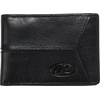 image:imageRawlings  Mens Bifold Wallet Collection  Genuine Leather  Multiple Styles amp ColorsBlack  Slim  Debossed Logo
