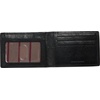 image:imageRawlings  Mens Bifold Wallet Collection  Genuine Leather  Multiple Styles amp ColorsBlack  Slim  Debossed Logo