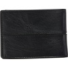 image:imageRawlings  Mens Bifold Wallet Collection  Genuine Leather  Multiple Styles amp ColorsBlack  Slim  Debossed Logo