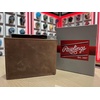 image:imageRawlings  Mens Bifold Wallet Collection  Genuine Leather  Multiple Styles amp ColorsDark Brown  1887 Patch