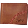 image:imageRawlings  Mens Bifold Wallet Collection  Genuine Leather  Multiple Styles amp ColorsLight Brown  Baseball Seam Stitch