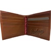 image:imageRawlings  Mens Bifold Wallet Collection  Genuine Leather  Multiple Styles amp ColorsLight Brown  Debossed Logo