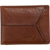 image:imageRawlings  Mens Bifold Wallet Collection  Genuine Leather  Multiple Styles amp ColorsTan  Insert Included  Debossed Logo