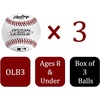 image:imageRawlings  Official League Recreational Use Practice Baseballs  OLB3  Youth8U  3 Count