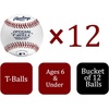 image:imageRawlings  Official TBalls  TVB  Youth6u  Bucket  12 Count  Sponge Rubber Core  IndoorOutdoor White