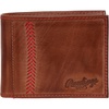 image:imageRawlings  Mens Bifold Wallet Collection  Genuine Leather  Multiple Styles amp ColorsBrown  Baseball Seam Stitch