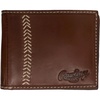 image:imageRawlings  Mens Bifold Wallet Collection  Genuine Leather  Multiple Styles amp ColorsDark Brown  Baseball Seam Stitch