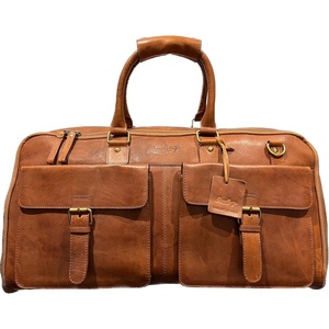 image:imageRawlings  Leather Weekender Duffle Bag Collection  Genuine Leather  Multiple Styles amp ColorsLight Brown  Classic Collection