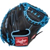 image:imageRawlings  R9 Series Baseball Glove  Sizes 115  1275  Multiple StylesBlack  Columbia Blue  1Piece Solid Web
