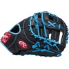 image:imageRawlings  R9 Series Baseball Glove  Sizes 115  1275  Multiple StylesBlack  Columbia Blue  Single Post Double Bar Web