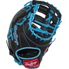 image:imageRawlings  R9 Series Baseball Glove  Sizes 115  1275  Multiple StylesBlack  Columbia Blue  Single Post Double Bar Web