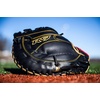 image:imageRawlings  R9 Series Baseball Glove  Sizes 115  1275  Multiple StylesModified Pro HWeb  Black  Gold